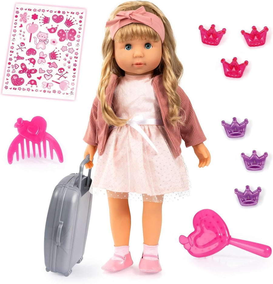 Interactive Baby Doll 46cm Soft Body Laughing Kissing Sounds Hair Play
