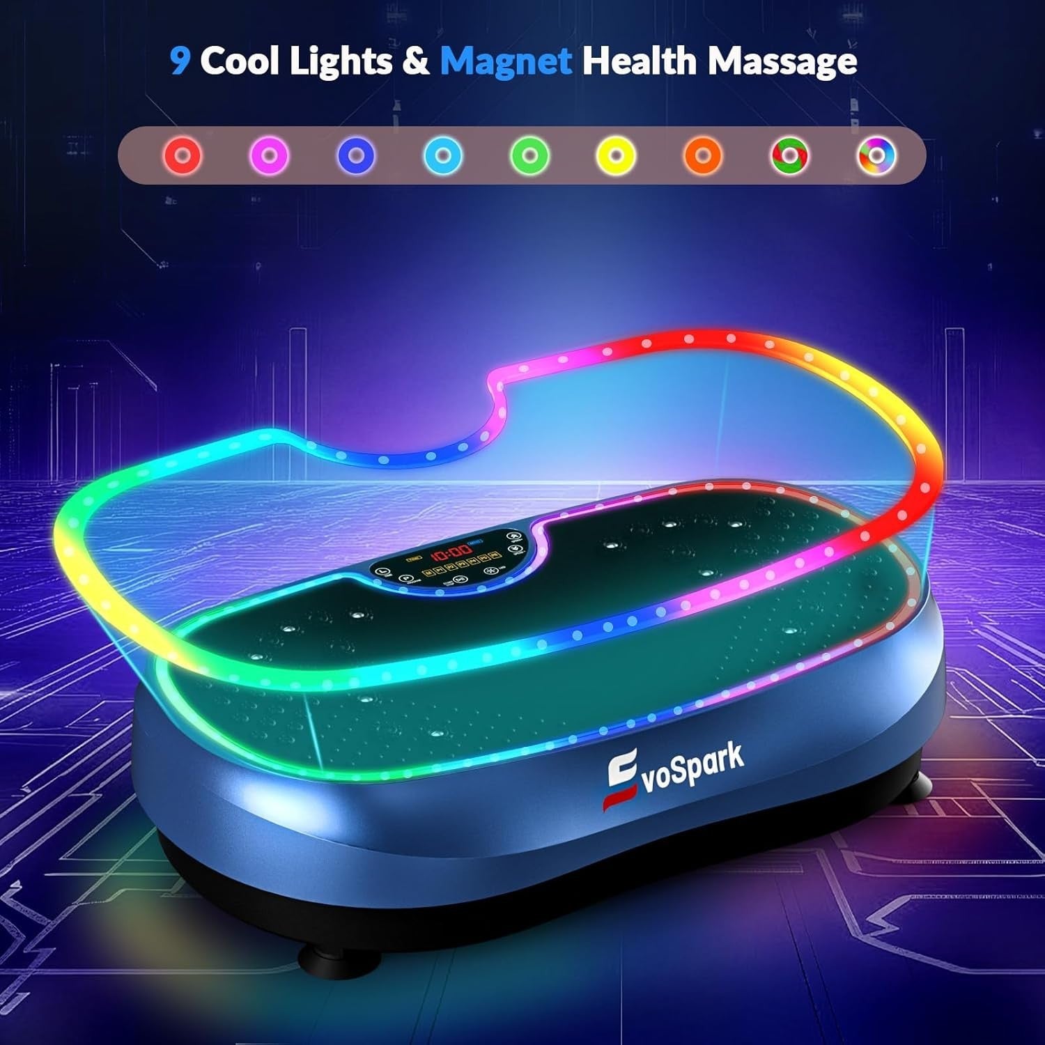 High Capacity 2D 3D Vibration Plate Dual Motor 199 Speed LED Platform
