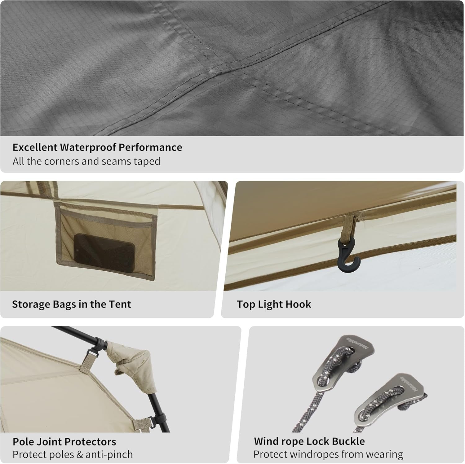 Pop Up Camping Tent 2 4 6 8 Man Waterproof Automatic Easy Setup