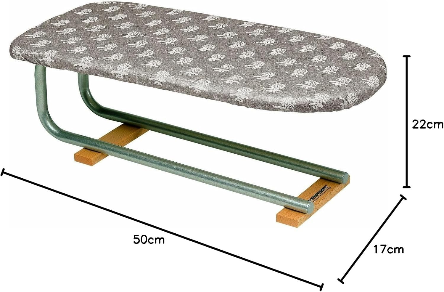 Mini Tabletop Ironing Board for Skirts Compact Space Saver Noce Brown