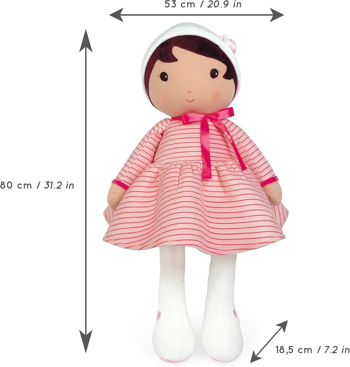80cm XXL Soft Fabric Doll Giant Plush Cuddly Nursery Bedroom Decor Gift