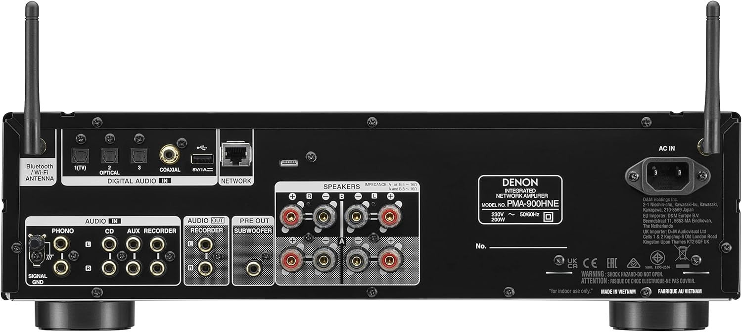 High-Resolution Network HiFi Amplifier 85W Phono EQ Bluetooth WiFi AirPlay2