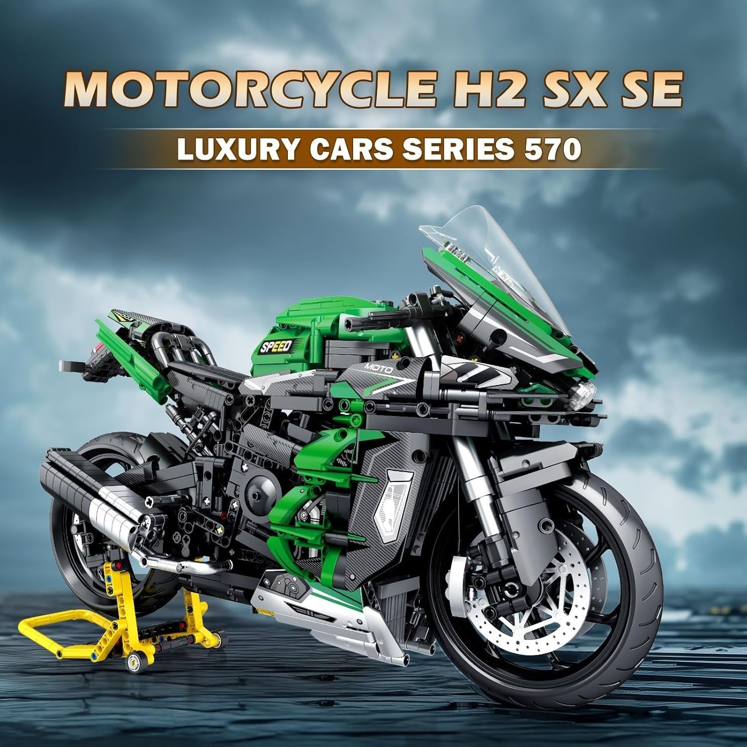 Motorbike Model Kit 2088pcs 1:5 Scale Build Set for Adults & Teens Gift