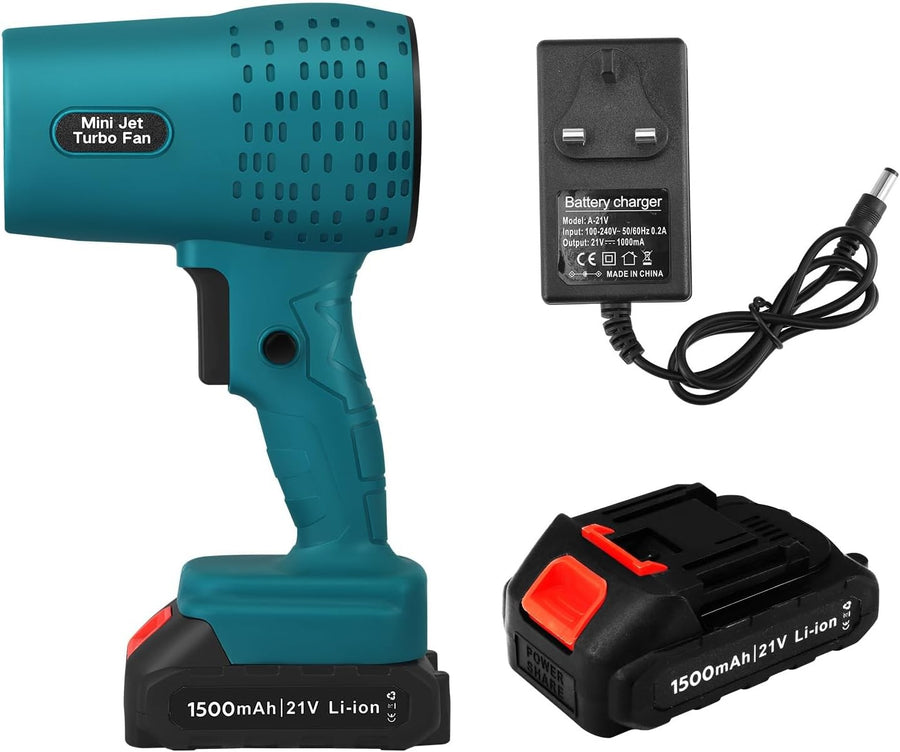Cordless Leaf Blower 21V Brushless Turbo Jet Handheld Variable Speed