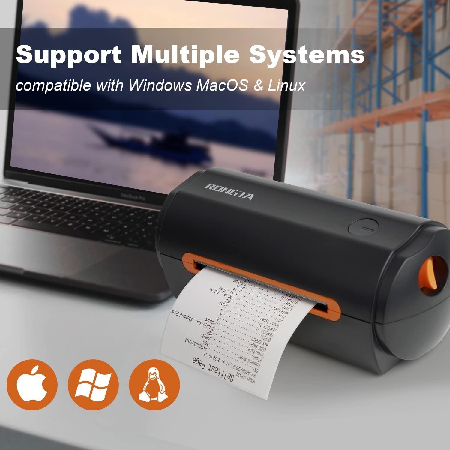 Thermal Label Printer 4x6 – USB Shipping Barcode Printer