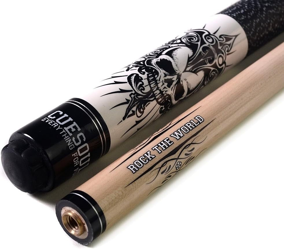 Professional 58” Pool Cue 21oz Maple Shaft 13mm Carbon Ferrule Set