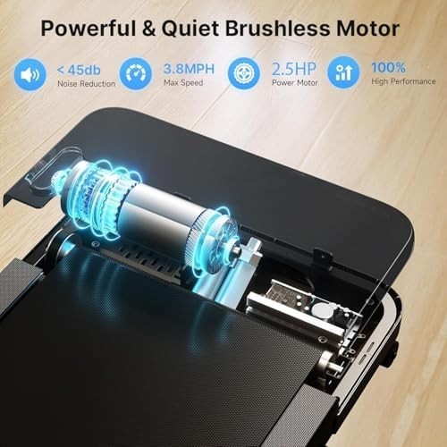 10% Auto Incline Walking Pad 2.5HP Under Desk Treadmill Smart App Scenic Routes