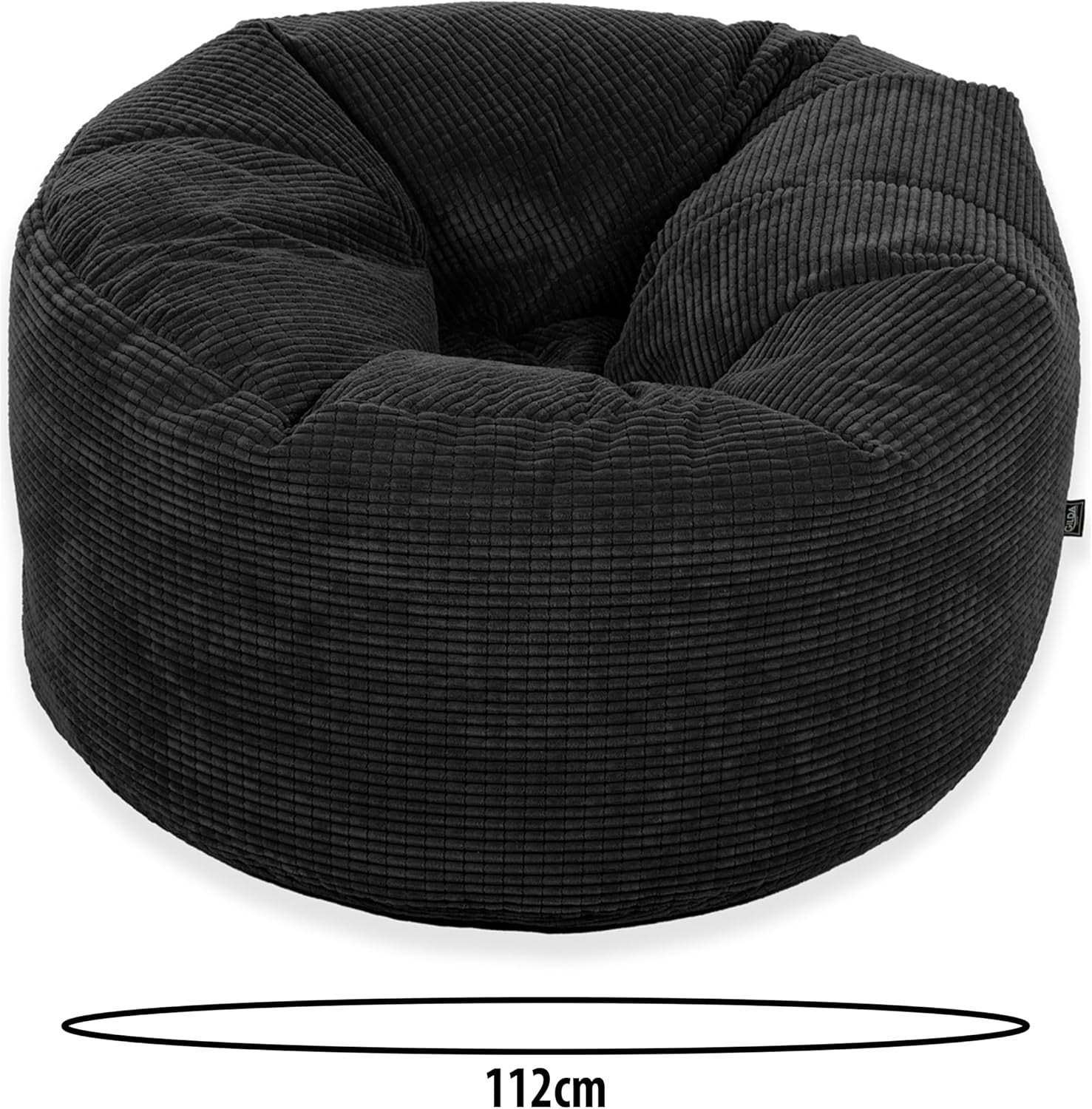 Corduroy Beanbag Chair Kids & Adults | Soft, Portable Lounger, Lightweight