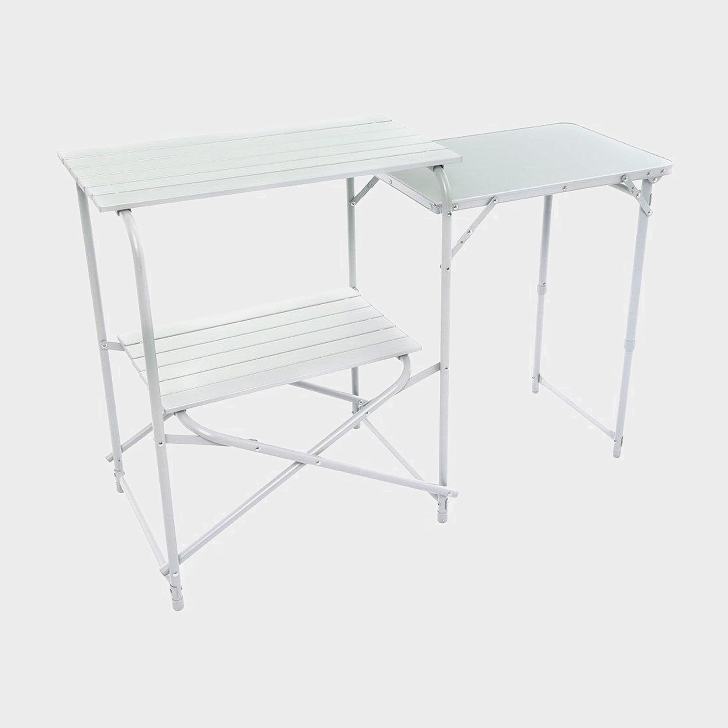 Portable Folding Camping Kitchen Table with Storage Shelf – Lightweight, Sturdy