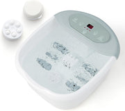 Foot Spa Massager with Heat, Bubbles & Vibration, 12 Rollers Foot Bath