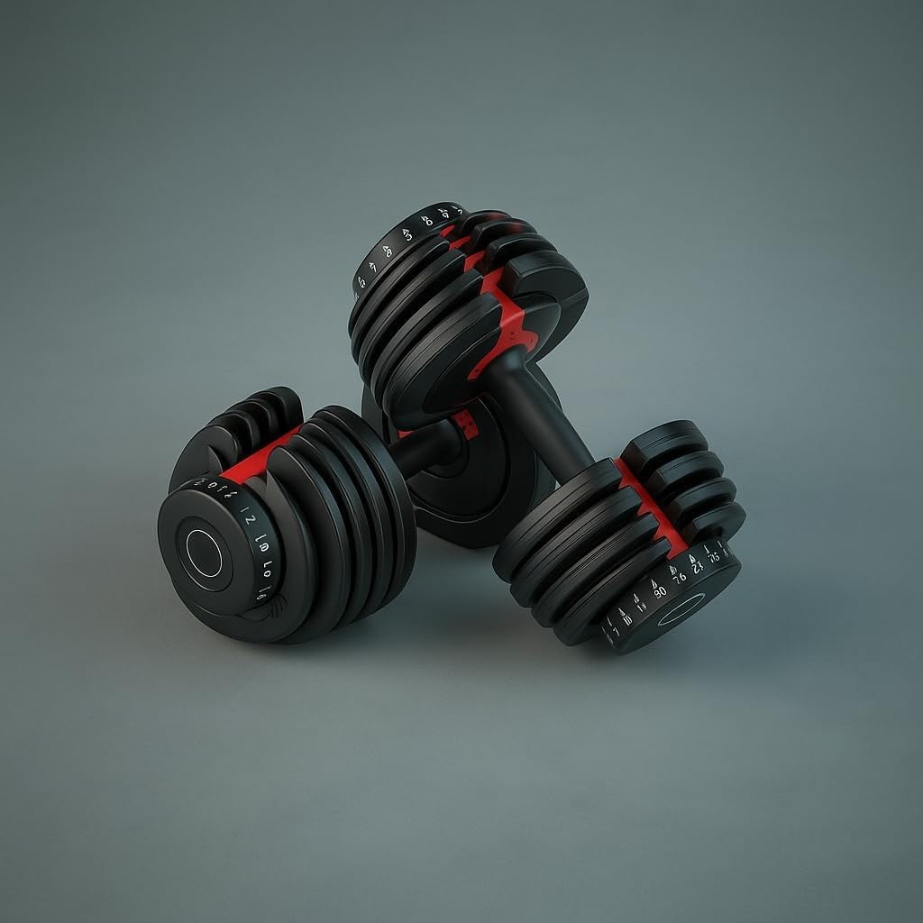 Quick Dial Adjustable Dumbbell 24kg or 40kg Smart Weight Home Gym