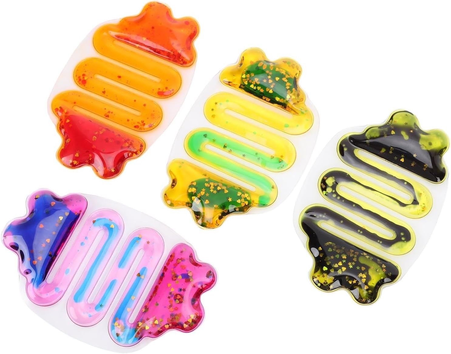 Glitter Liquid Motion Squeeze Fidget Toy Sensory Stress Relief
