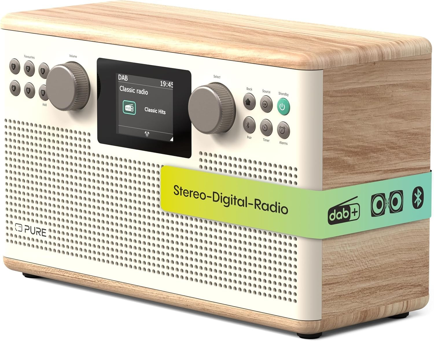 DAB DAB+ HiFi Stereo Radio Bluetooth FM USB AUX Display Remote