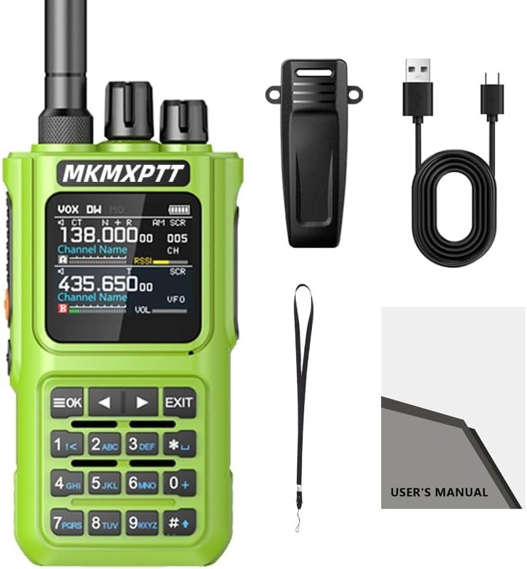 10W Dual Band Walkie Talkie GPS 6000mAh Dual Display Long Range