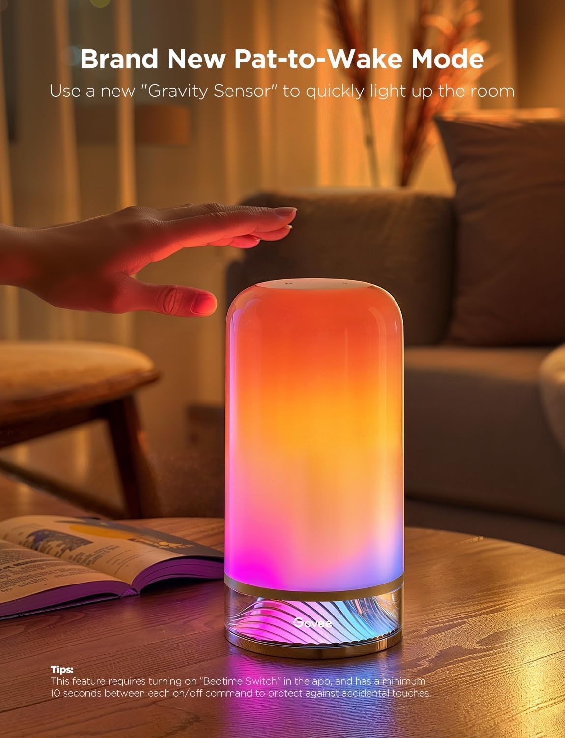 Smart RGB Touch Bedside Table Lamp App Control Night Light Kids Bedroom