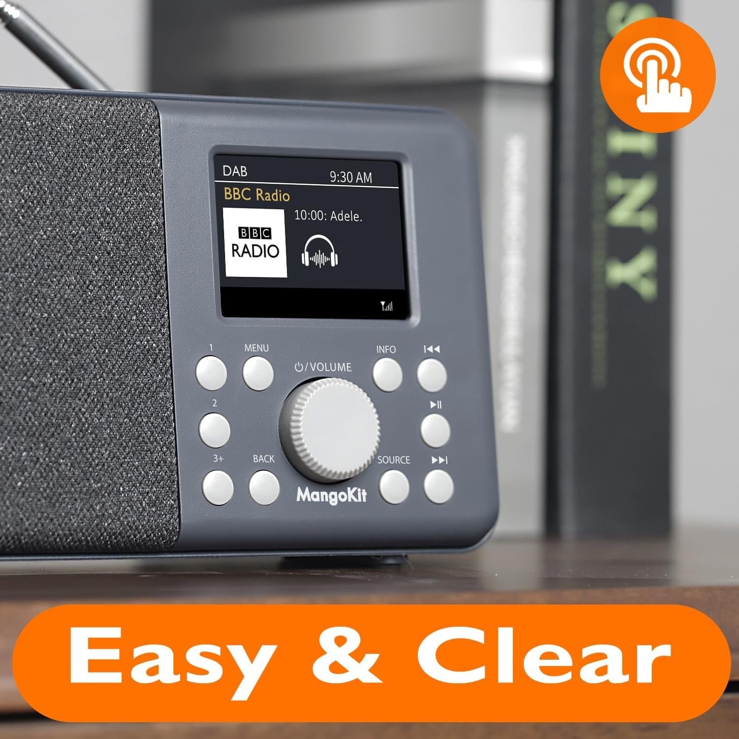 DAB DAB+ Digital Radio Bluetooth Portable Alarm Colour Battery