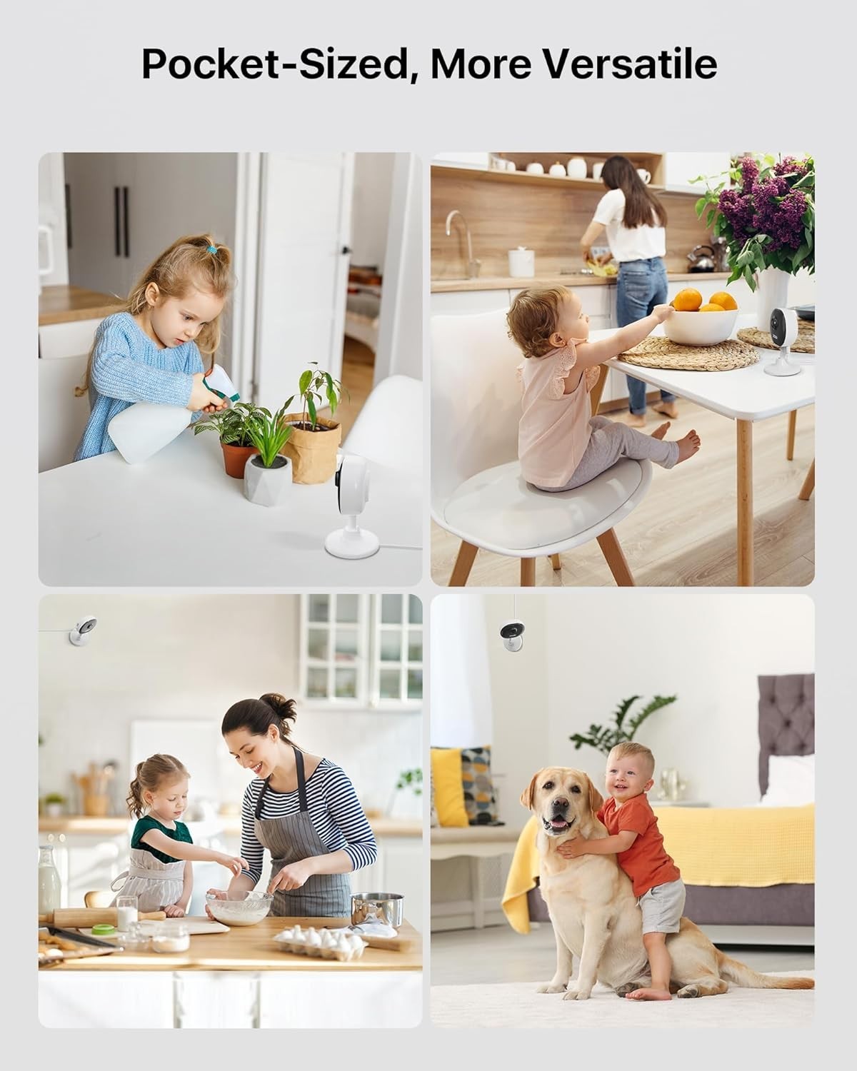 1080P WiFi Indoor Security Camera 2 Pack Baby Monitor Pet Camera Alexa