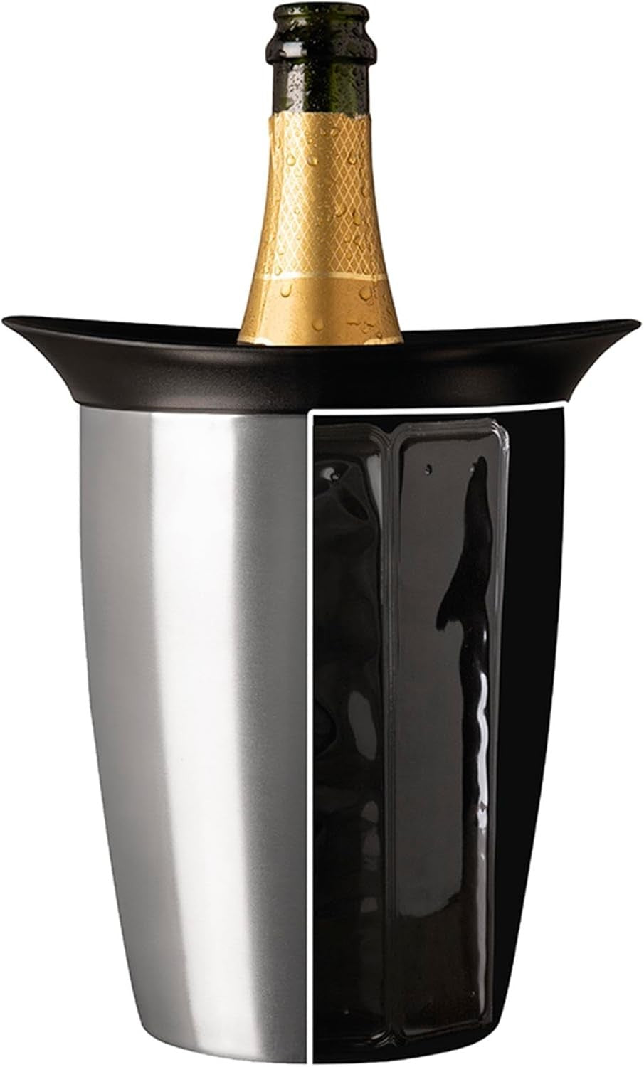 Champagne Bottle Cooler Ice-Free Stainless Steel Fast Chill Reusable Sleeve