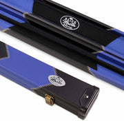Royal Blue Hard Cue Case Snooker Pool 2 Piece Centre Joint Deluxe