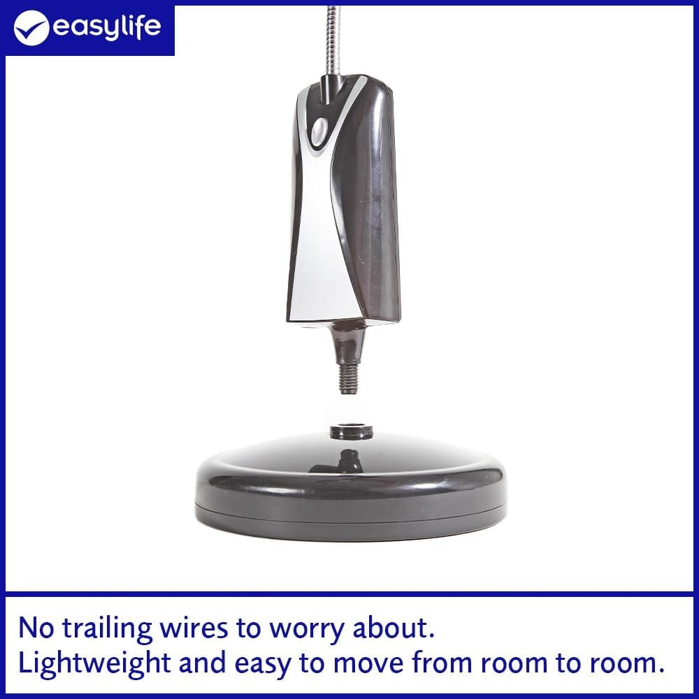 Battery Powered LED Floor Reading Lamp Adjustable Dimmable Standing Light