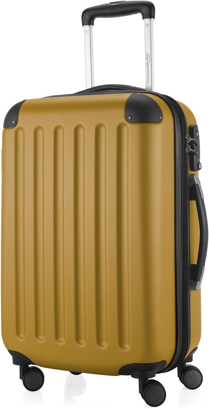 55cm Cabin Suitcase Hard Shell Lightweight ABS Spinner Carry On Luggage 42L