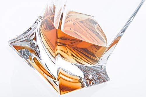 Crystal Whiskey Decanter 500ml Lead Free Glass Elegant Spirit Bar Bottle