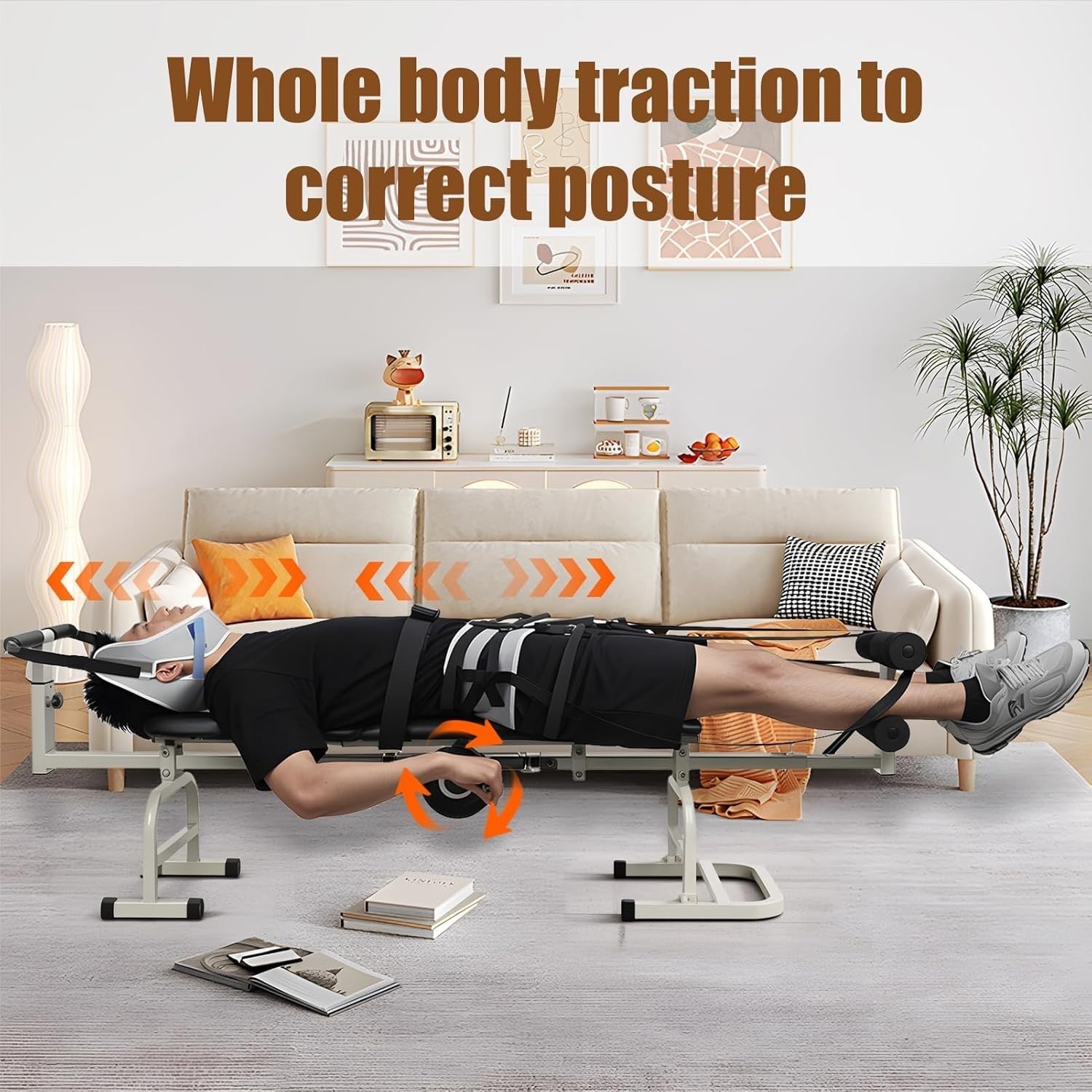 Inversion Traction Table Back & Neck Decompression Spinal Stretcher Bench