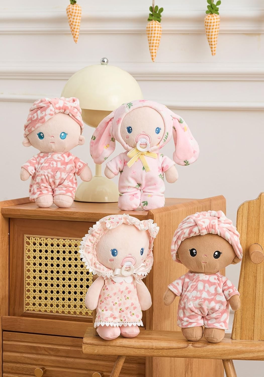 Soft Plush Baby Doll 9in First Cuddle Sleeping Rag Toy Gift Set