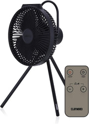Portable Rechargeable Fan – 10400mAh Battery 4-Speed Remote w/ USB Power Bank