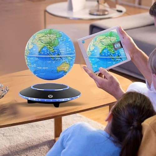 Colorful Magnetic Levitating Globe 7-Color Floating LED Desk Night Light