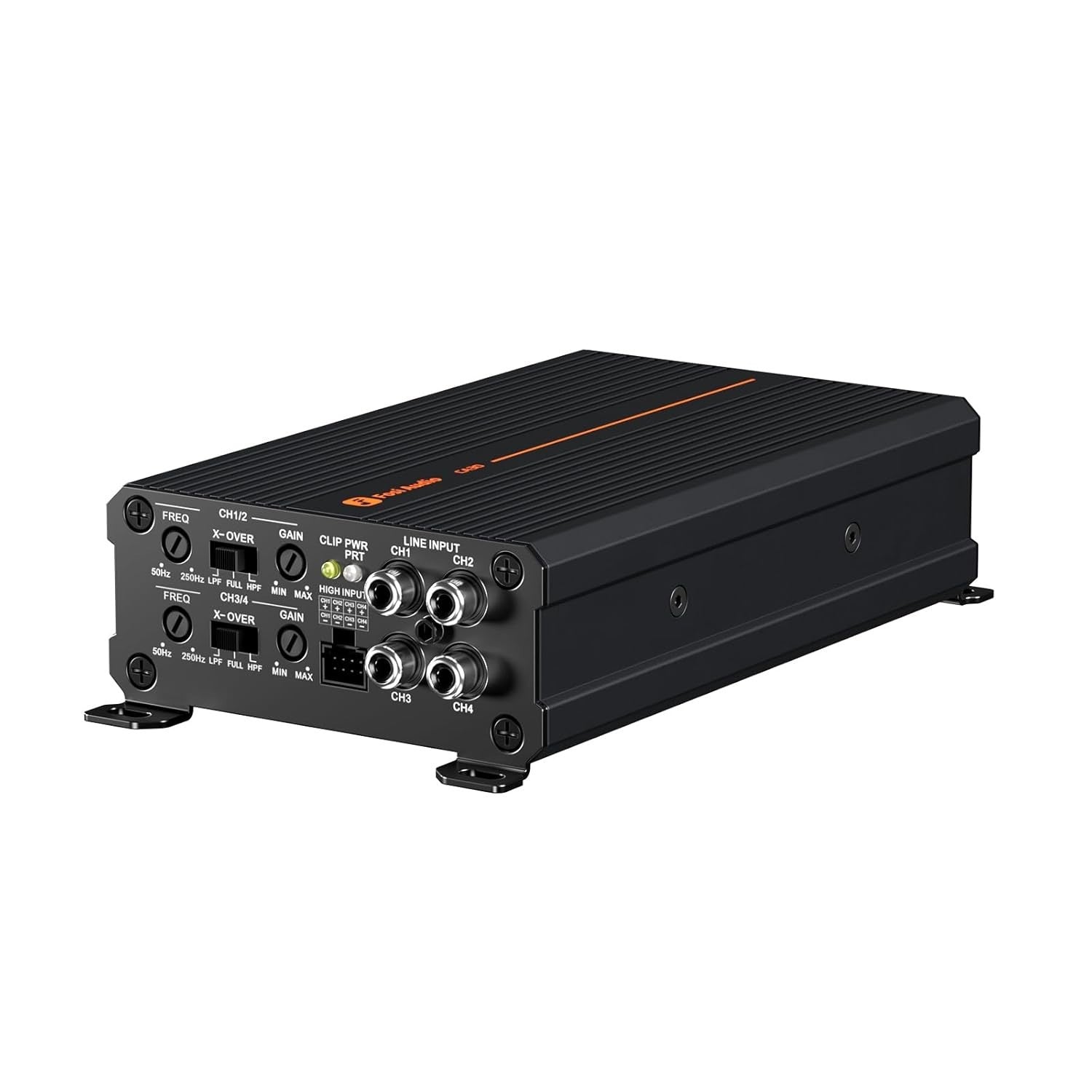 4-Channel Car Amplifier Class D 100Wx4 320W Bridged RCA High/Low Input