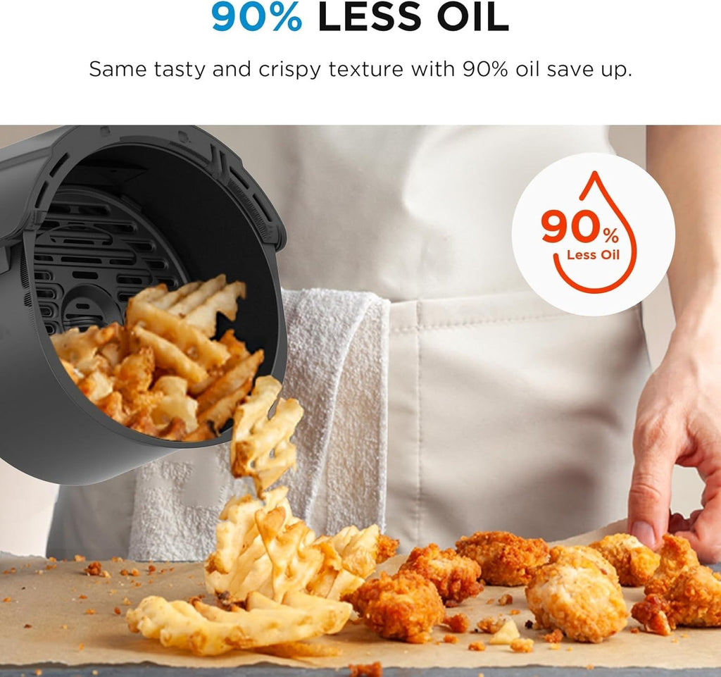 4L Digital Air Fryer | 1500W Oil-Free Cooking | 8 Presets | X-Express 3D Heating