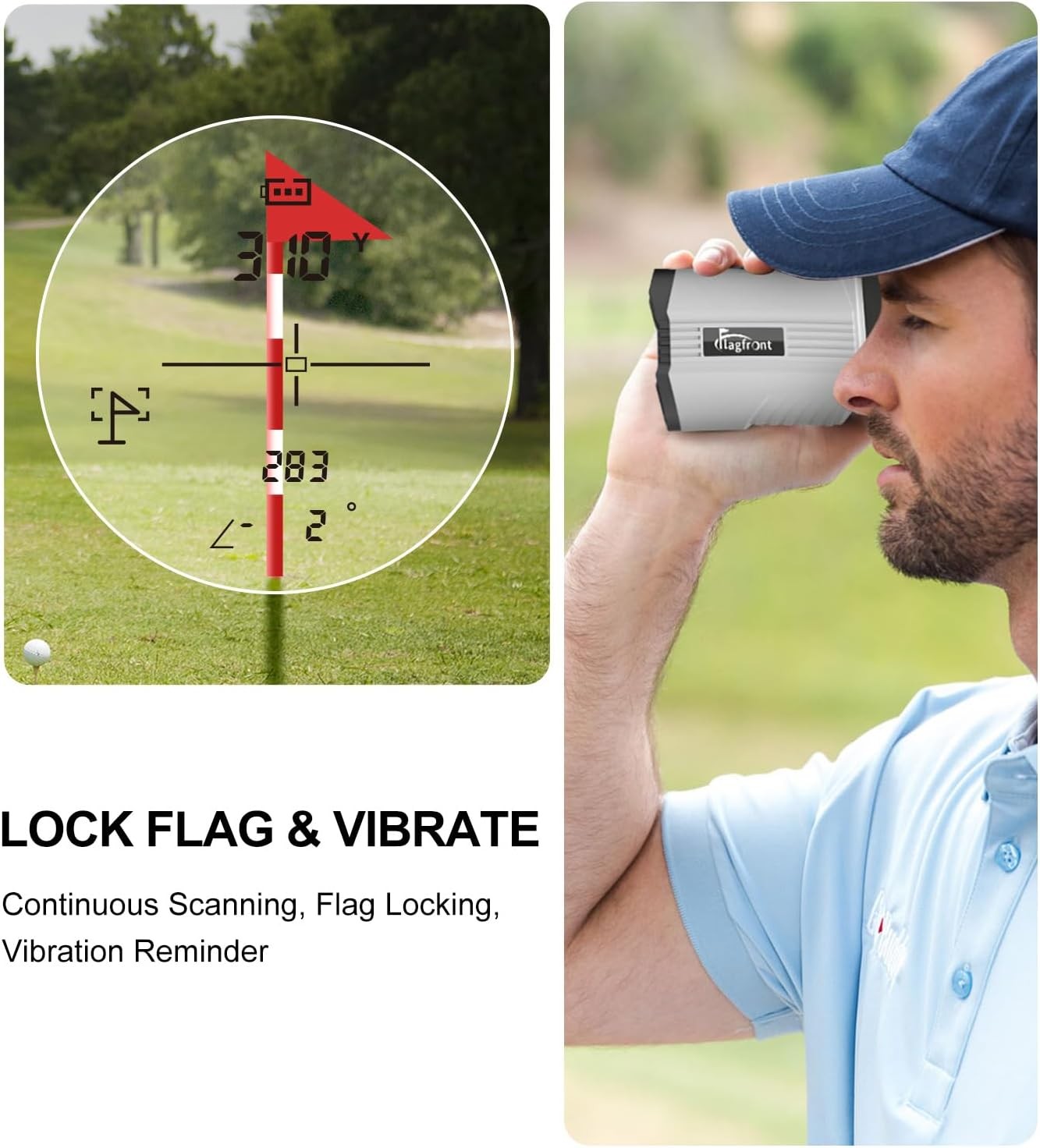 Golf Range Finder 1100 Yards Slope Flag Lock Vibration 6X Magnification
