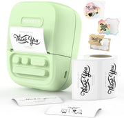 Green 2" Bluetooth Thermal Label Printer Portable for Home & Office