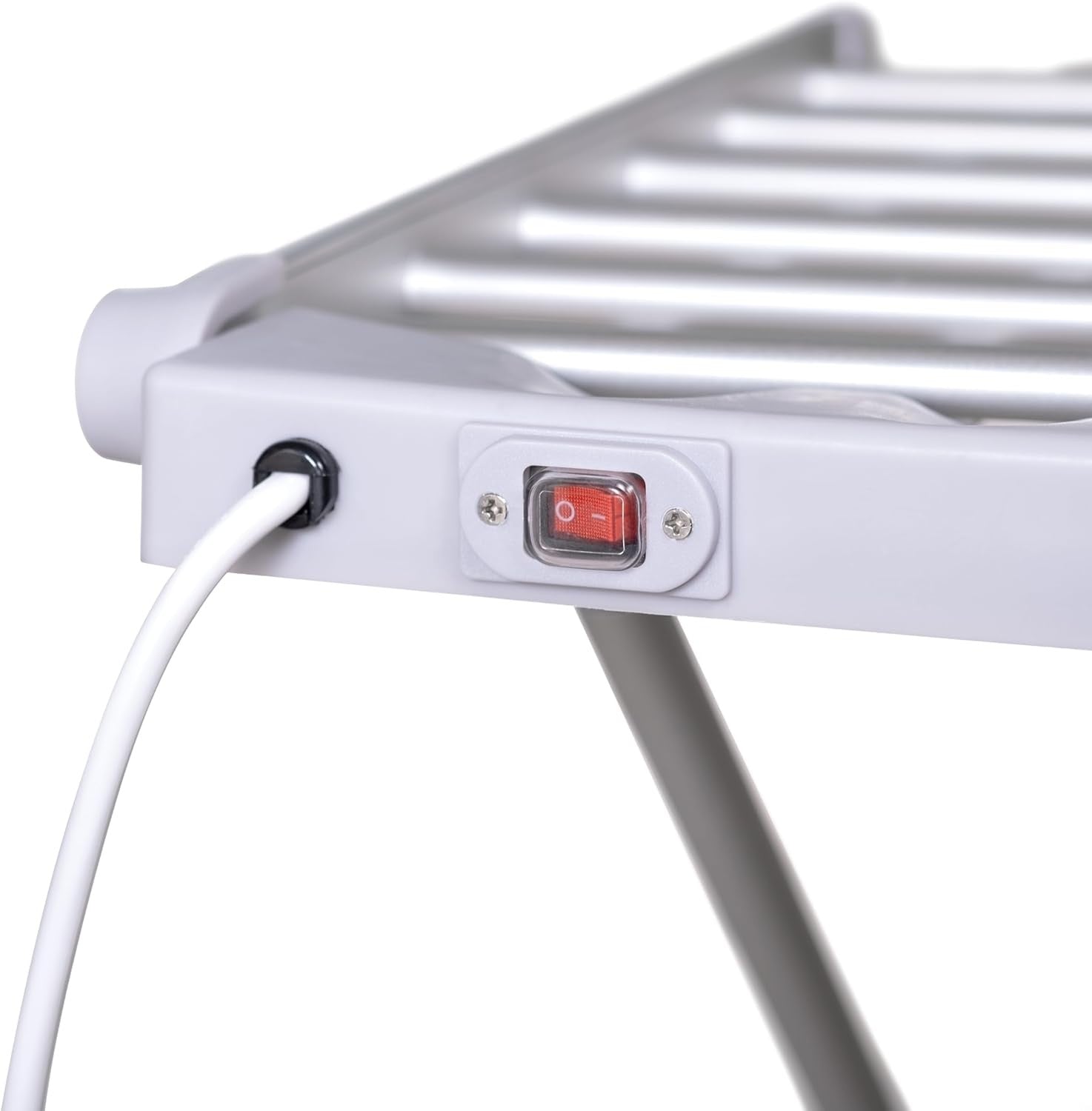 Electric Heated Clothes Airer Folding Drying Rack 20 Heated Bars