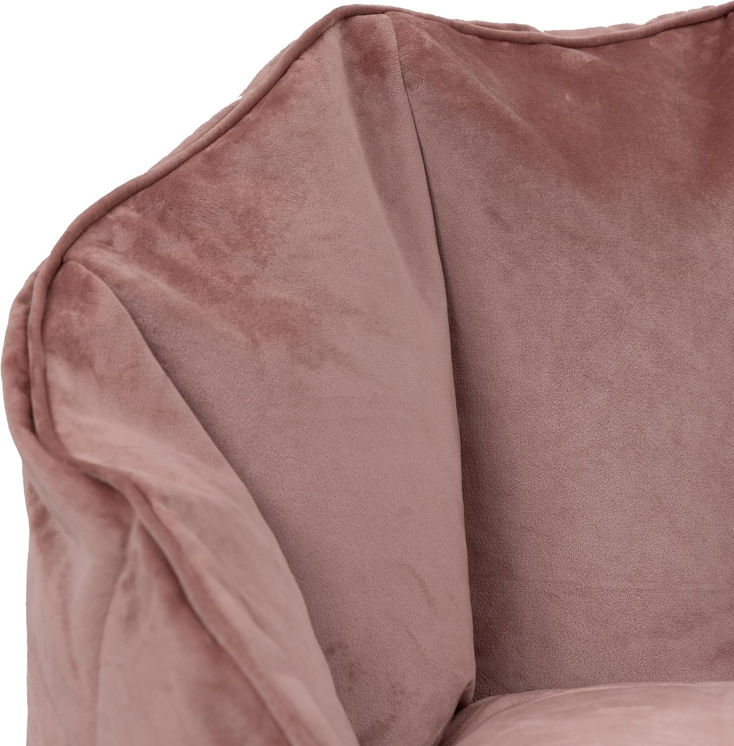 Velvet Bean Bag Chair Large Adult Seat Sofa Dusk Pink Home Lounge Comfort