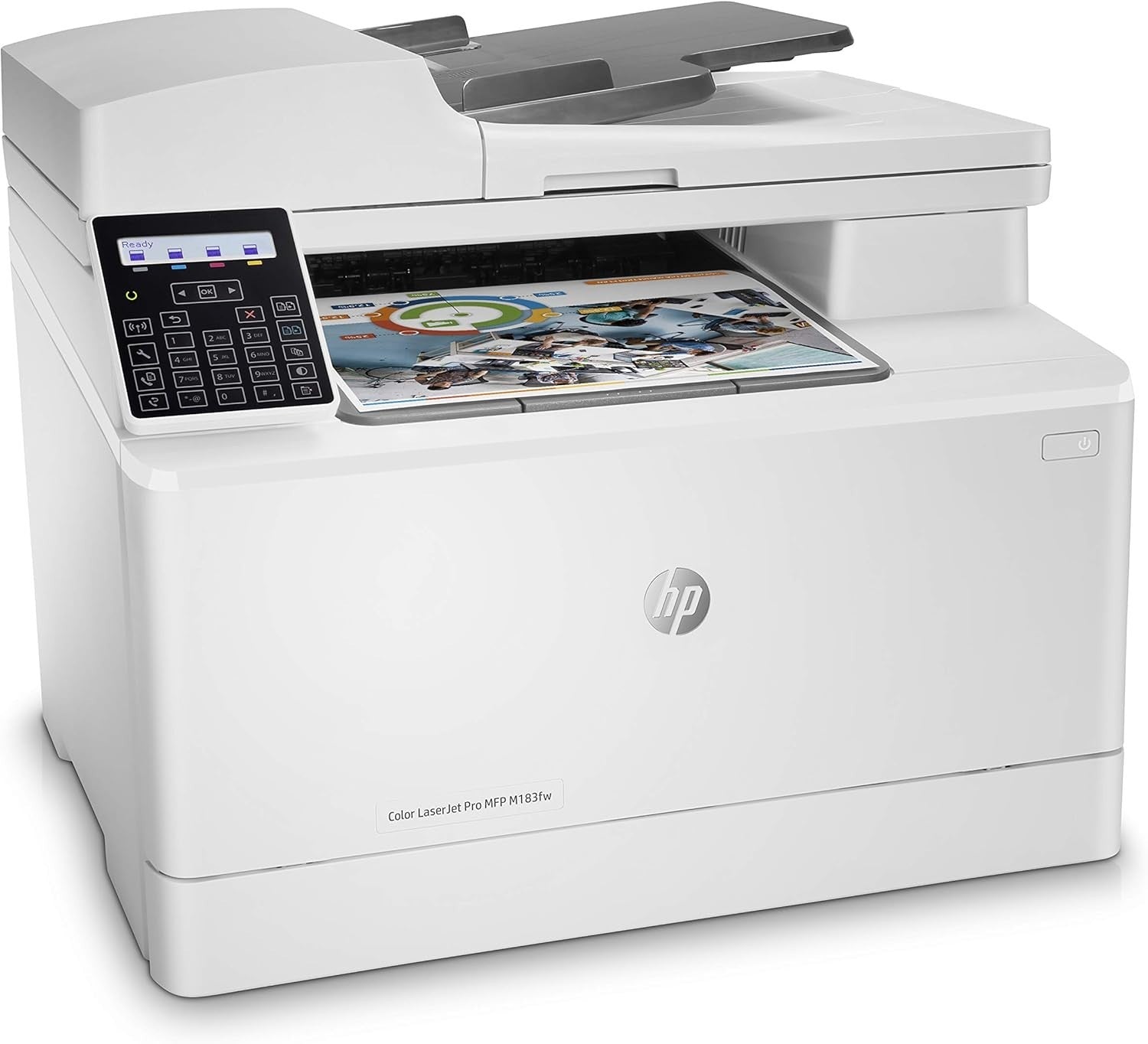 A4 Colour Laser MFP Printer WiFi Ethernet Duplex 17ppm ADF Office Compact
