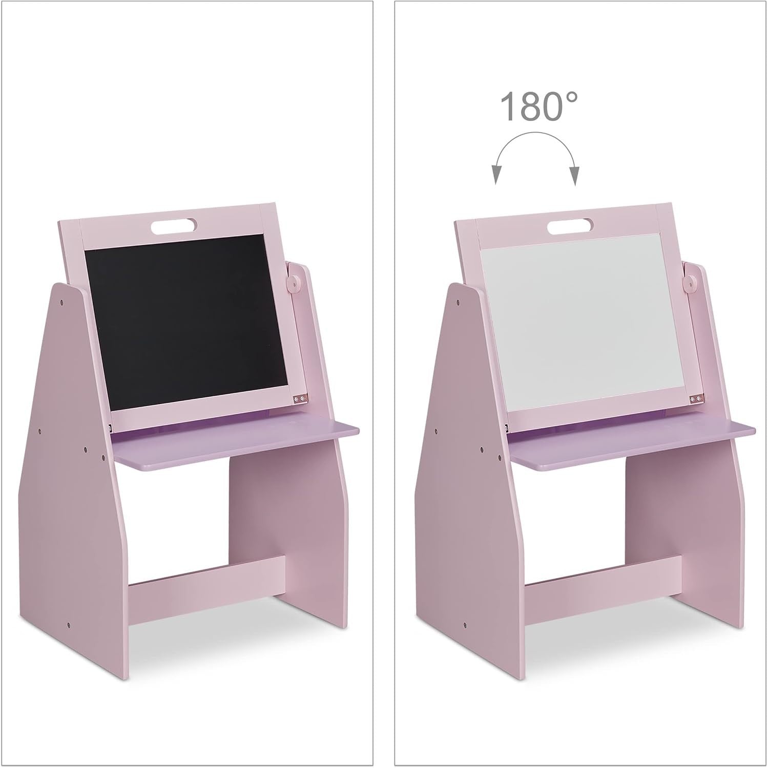 Kids 3in1 Furniture Set Toy Shelf Blackboard Whiteboard Stool Storage Pink