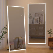 LED Full Length Mirror 165x60cm Wall Mounted Dimmable Standing Light