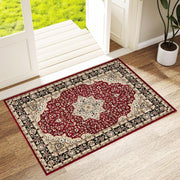 Red Vintage Door Mat 60x110cm Soft Non Slip Low Pile Indoor Hallway Rug