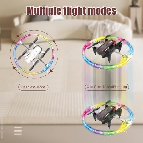 Kids Hexacopter Drone with LED Lights, Auto Hover, Safe Beginner RC Toy
