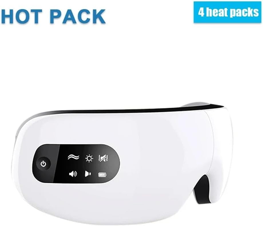 Wireless Heated Eye Massager Vibration Music Sleep Relief
