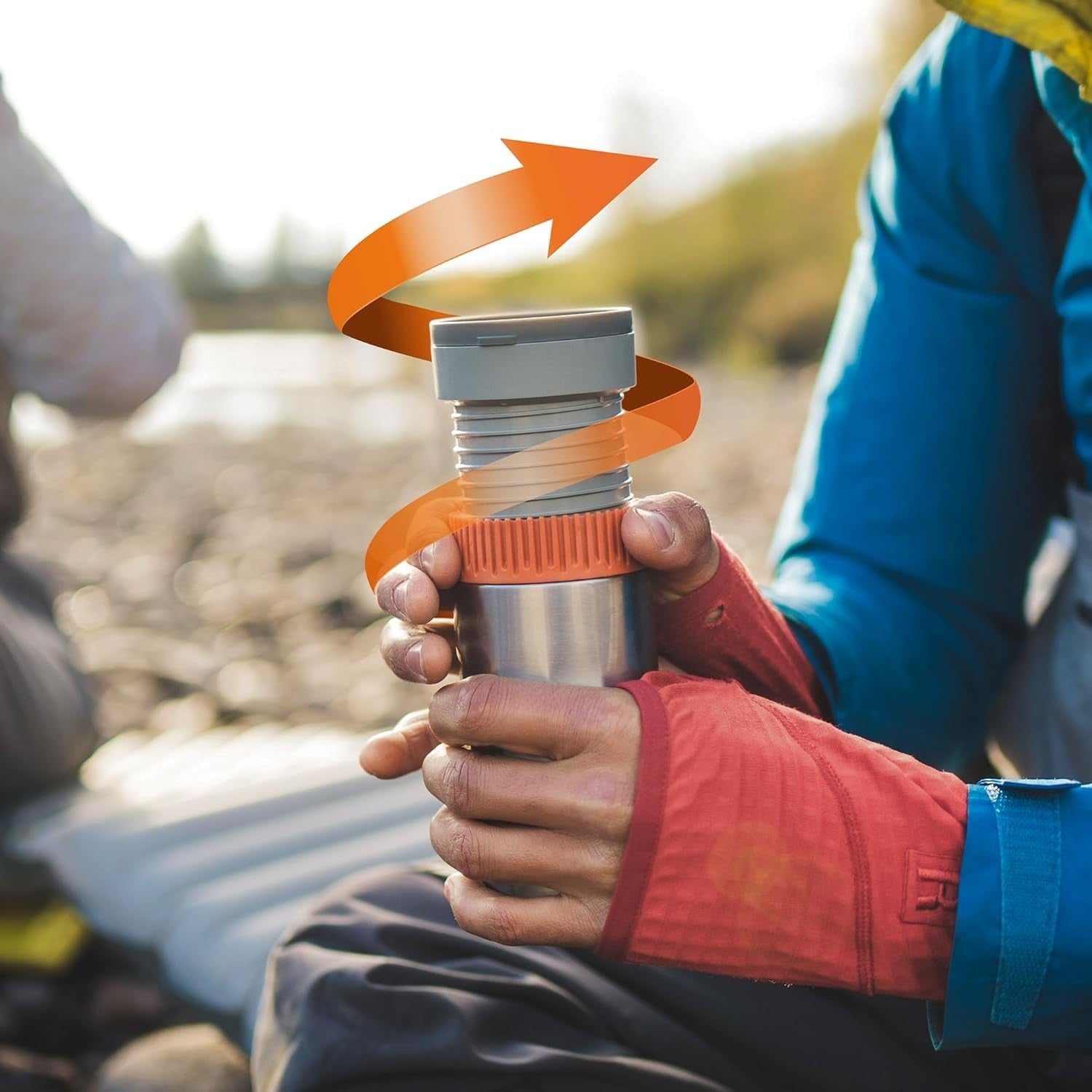 Portable Vacuum Coffee Maker Travel Mug | Stainless Steel Quick Brew System