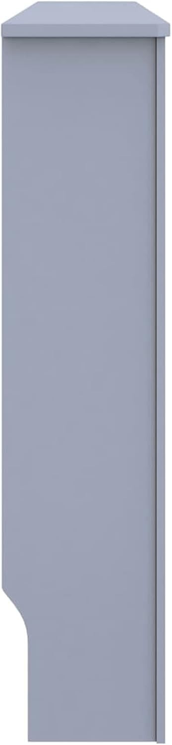 Anthracite Radiator Cover 172x19x81cm MDF Heating Cabinet | Modern Slatted