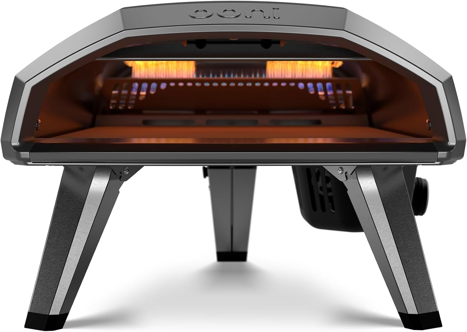 14" Gas Outdoor Pizza Oven Portable Propane Stone Fast Heating Black