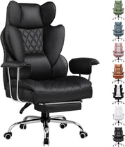 Ergonomic Gaming Chair Recliner Office Seat Footrest High Back Lumbar Support