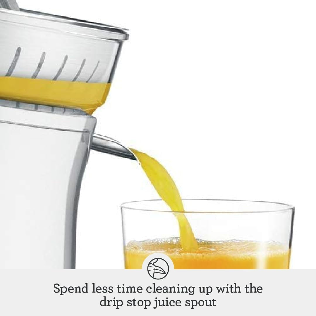 Electric Citrus Press Quiet Automatic Lever Juicer Stainless Steel