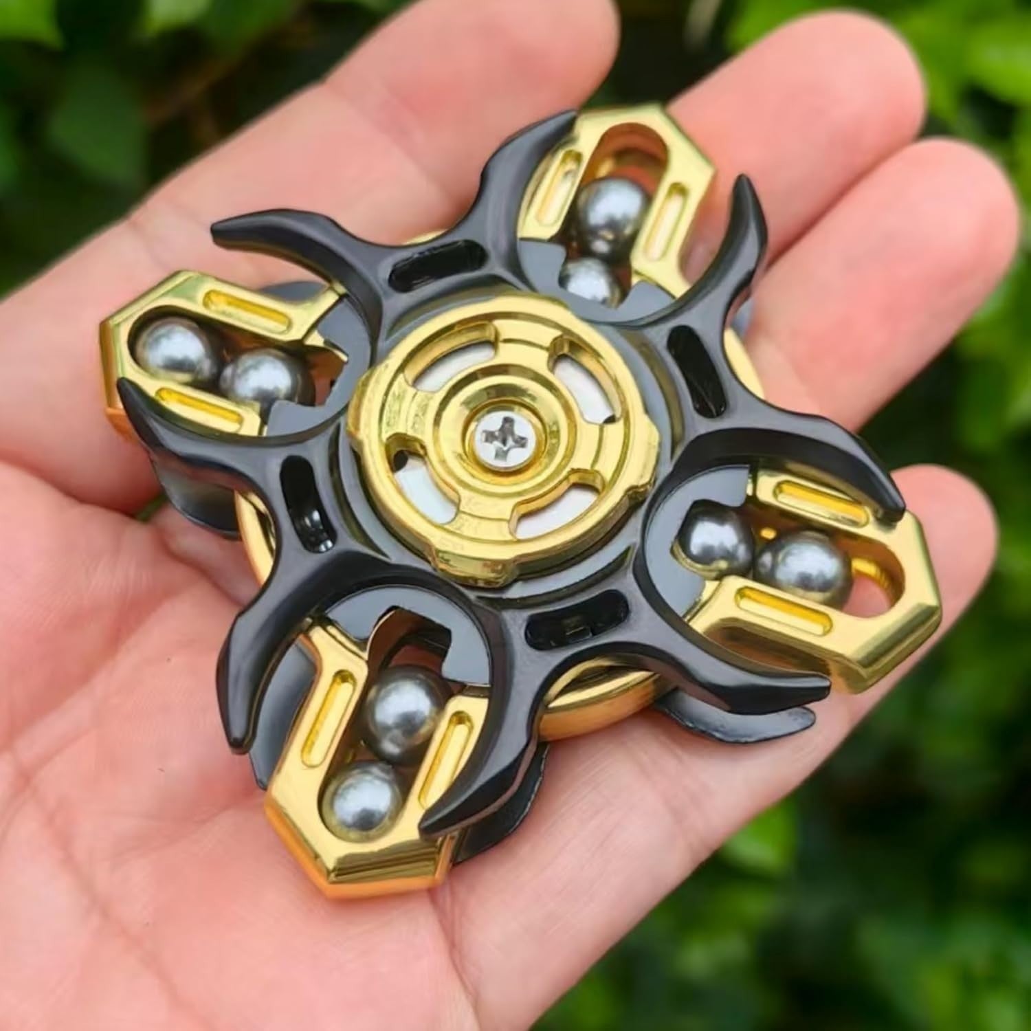 Metal Tuning Fork Fidget Spinner Gyroscope Stress Relief EDC Toy