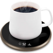 Smart Coffee Mug Warmer – Touch Control, LED Display, Coffee Brown