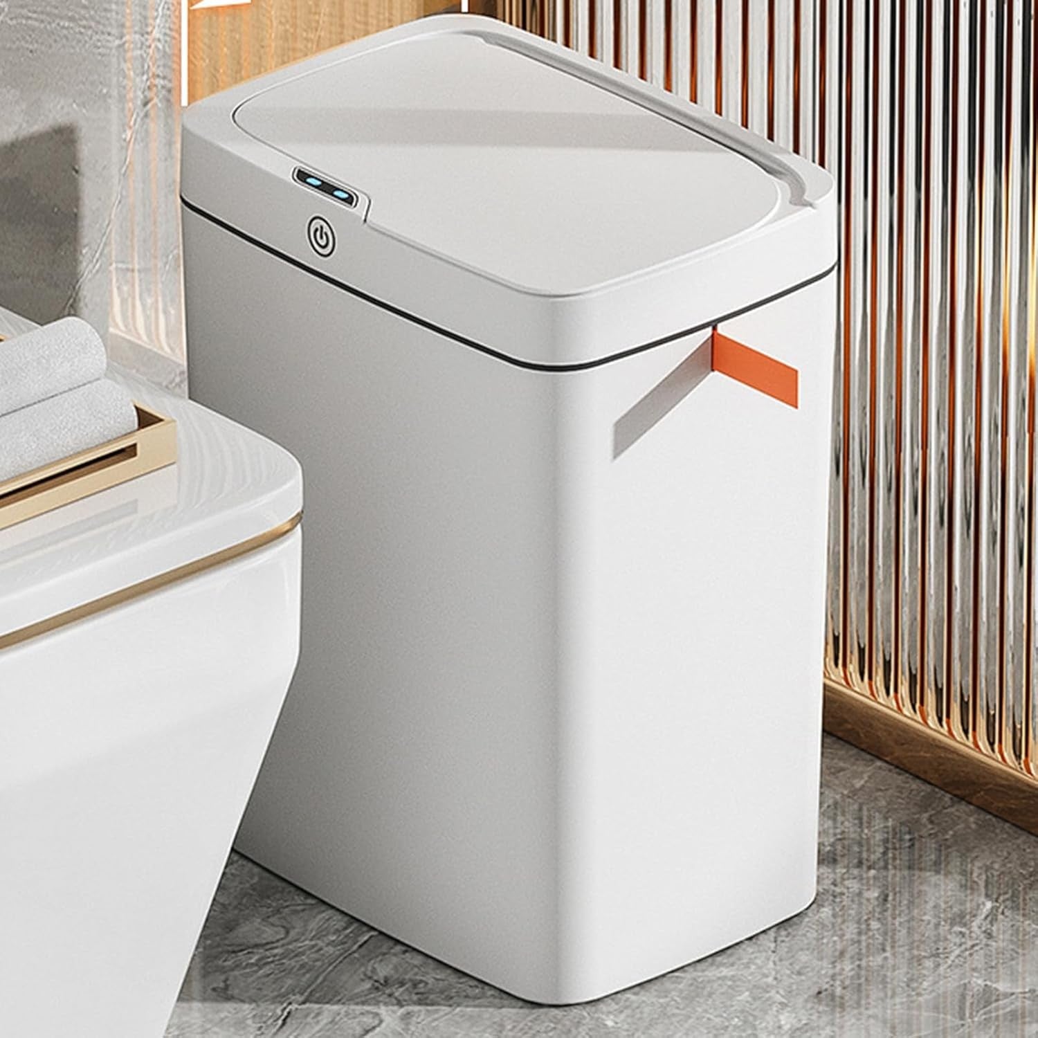 15L Motion Sensor Trash Can Rechargeable Auto Packing